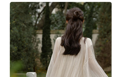 Light Jacket / Sleeveless Midi A-Line Dress / Set