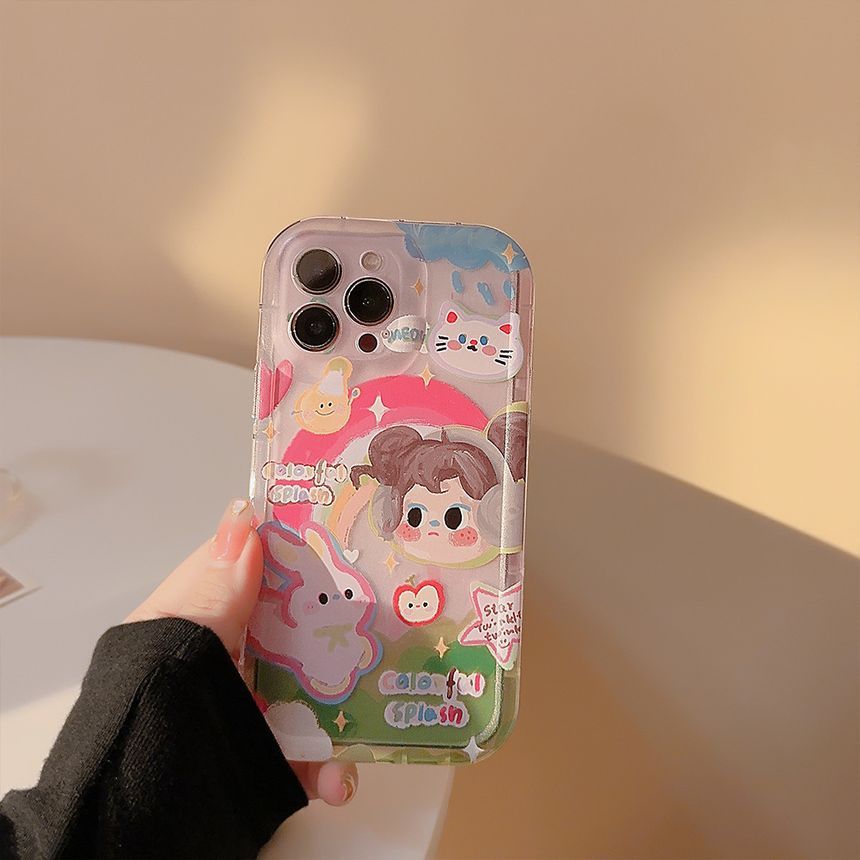 Transparent Cartoon Phone Case