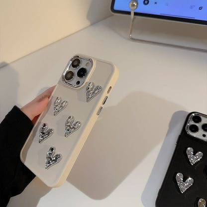 Heart Phone Metallic Case