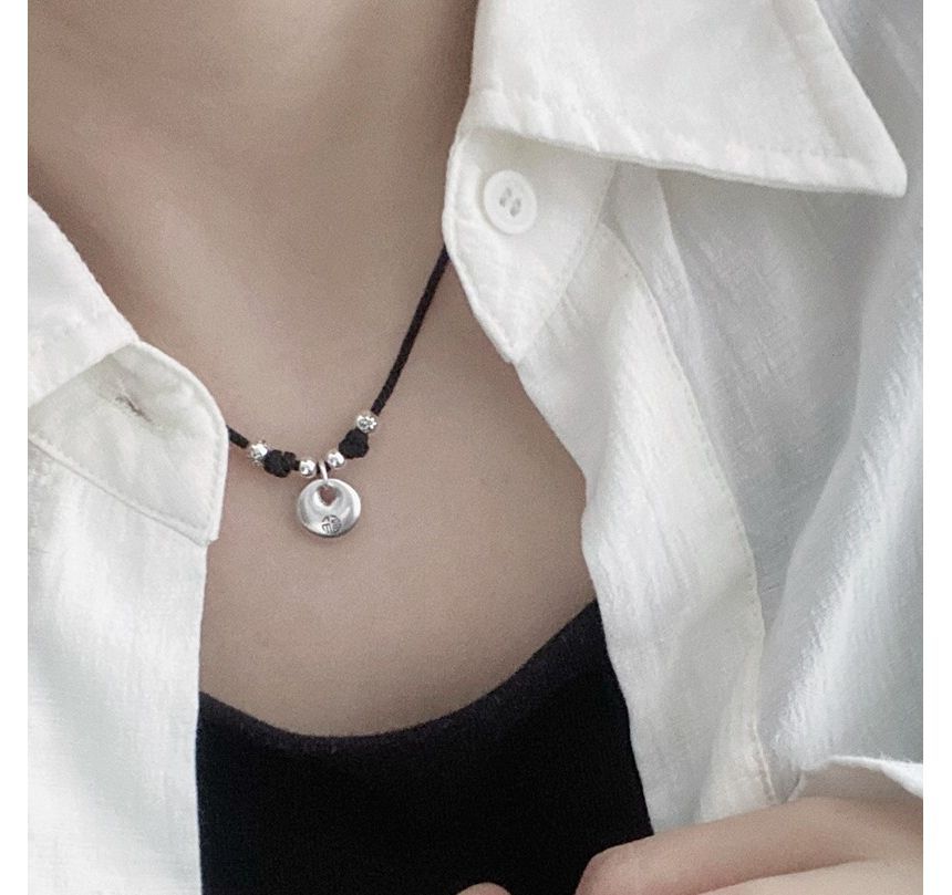 Sterling Simple Necklace Pendant Silver