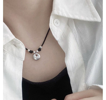 Sterling Simple Necklace Pendant Silver