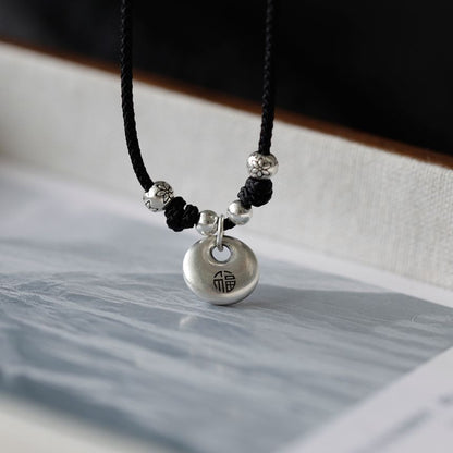 Sterling Simple Necklace Pendant Silver