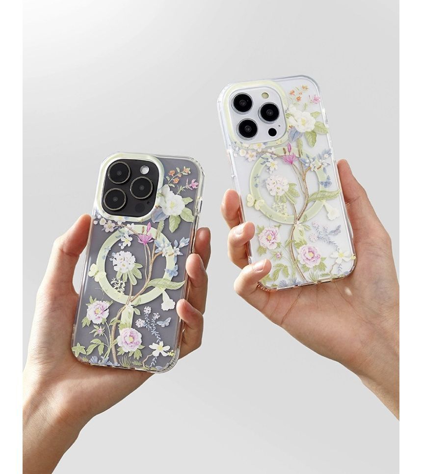 MagSafe Case Floral Phone