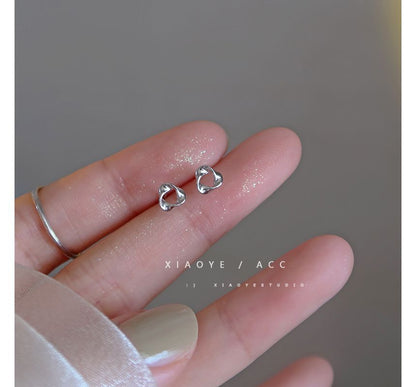 Sterling Triangle Twisted Silver Earring