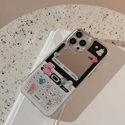 Vintage Case Cellphone Phone Mirrored Print