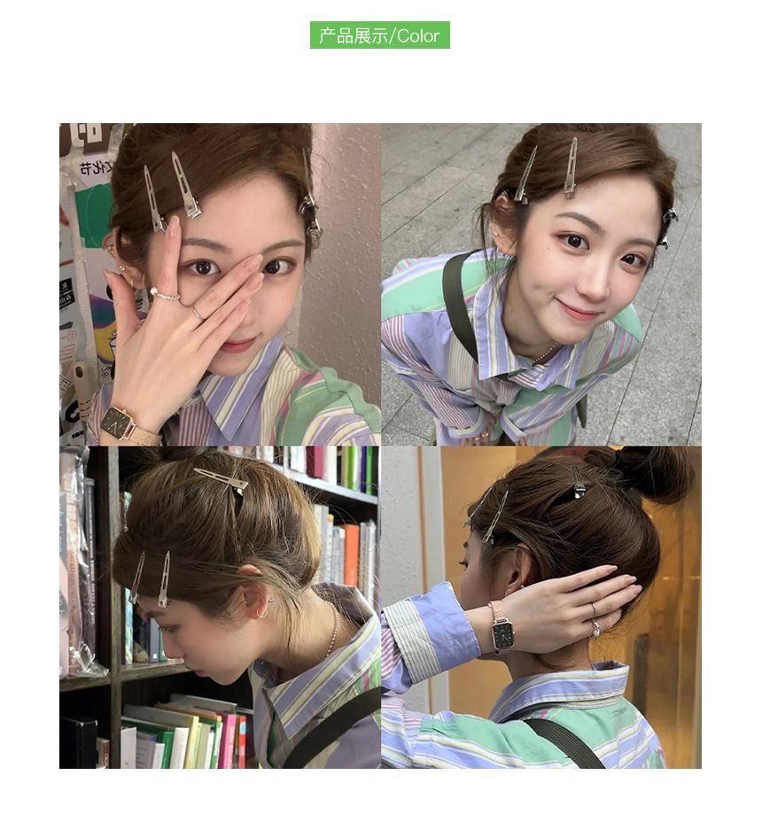 Set Clip Hair Metallic