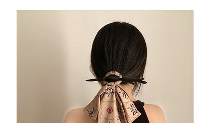 / Hand Chinese Fan Character Traditional Scrunchie