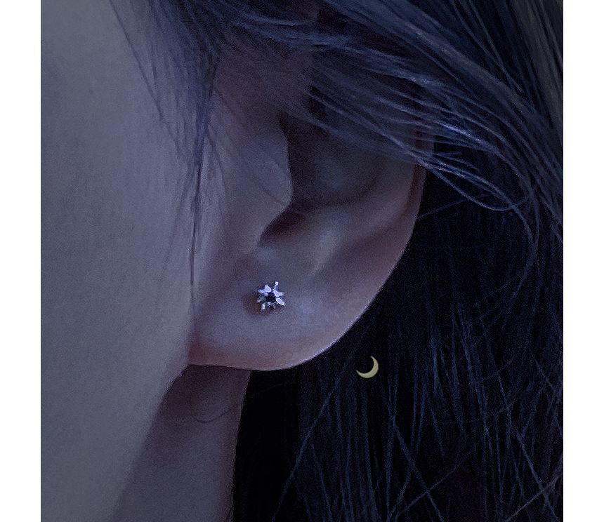 Stud Sterling Silver Star Earring