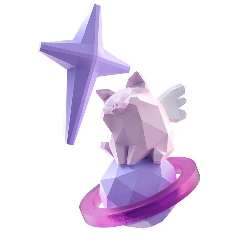 Planet Pig Necklace