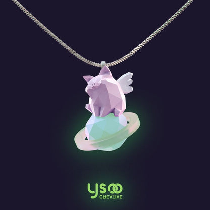 Planet Pig Necklace