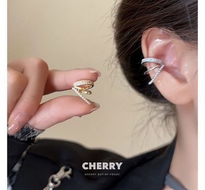 Cuff Ear Rhinestone Layered