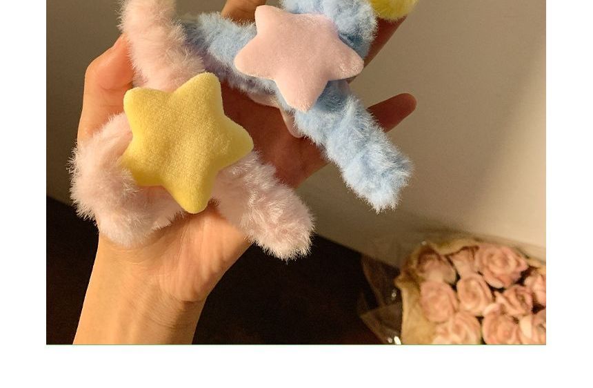 Clamp Chenille Hair Star