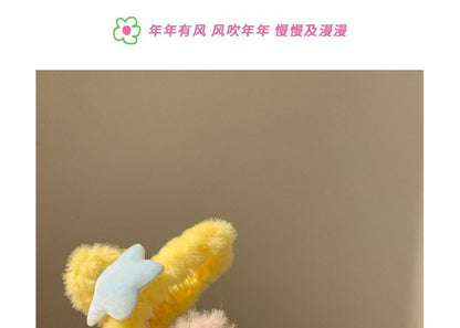 Clamp Chenille Hair Star
