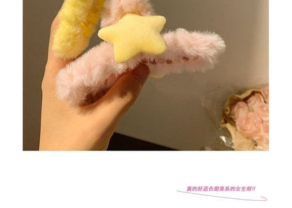 Clamp Chenille Hair Star