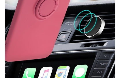 Stand Phone Plain Ring Case