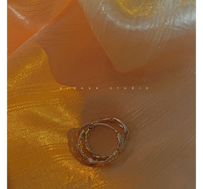Earring Hoop Sterling Silver Thorn