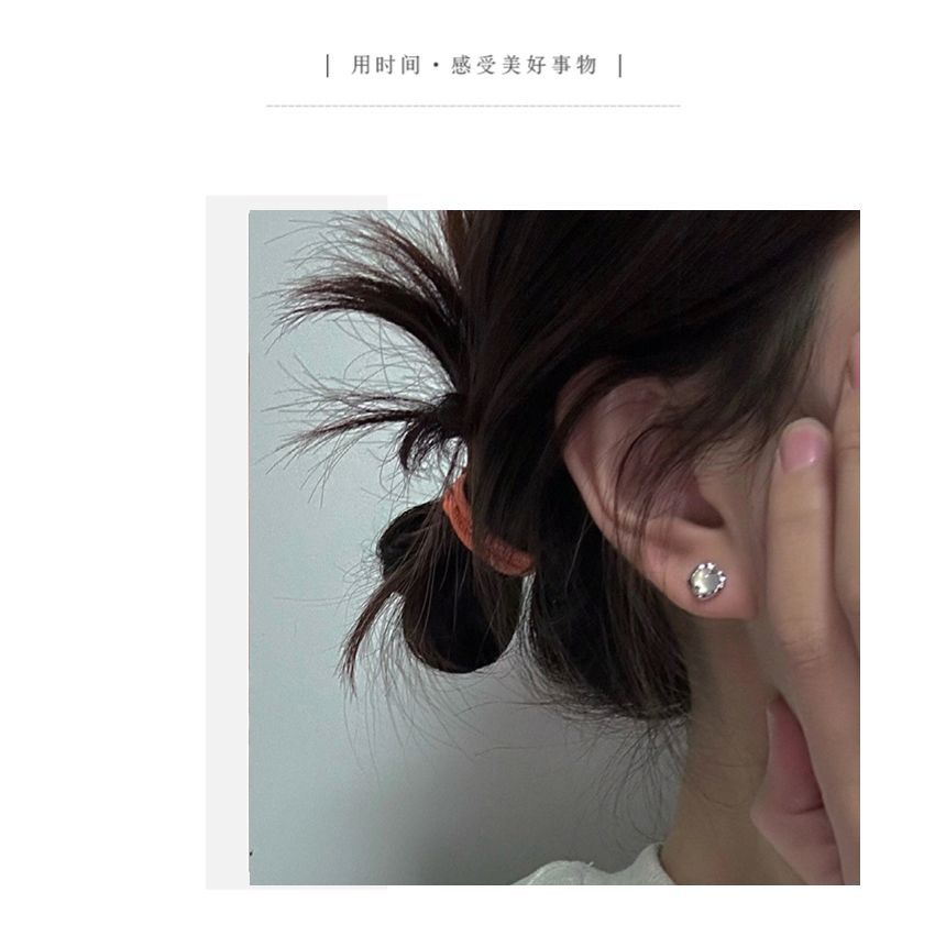 Agate Alloy Stud Earring