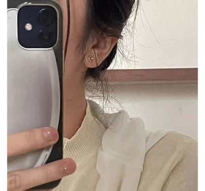 Alloy Stud Bead Earring