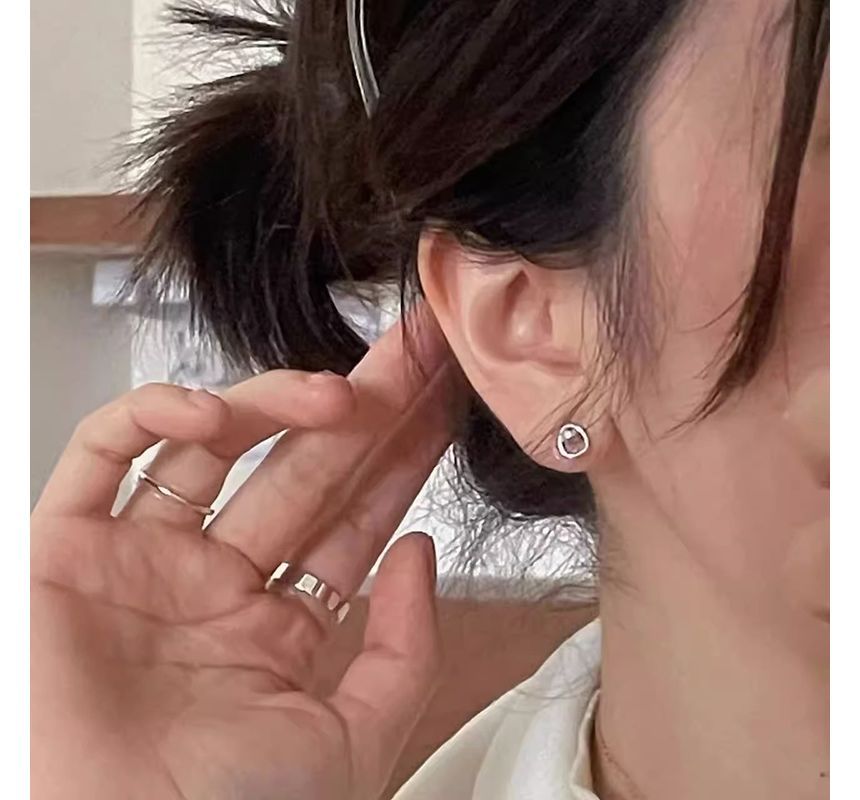 Alloy Stud Bead Earring