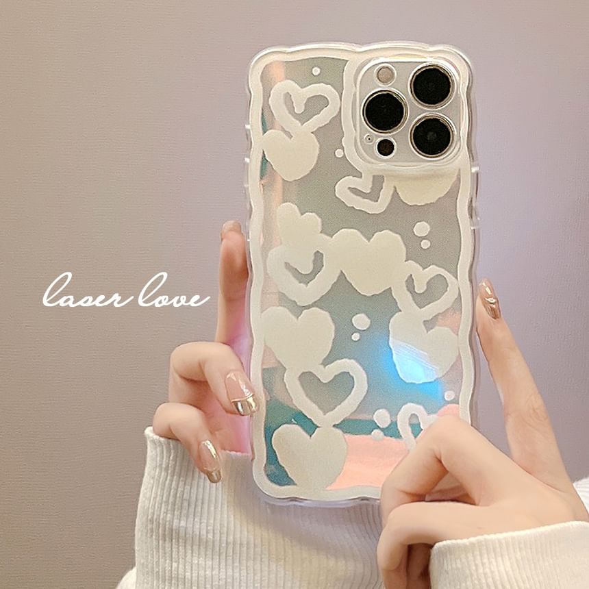 Heart Holographic Case Phone