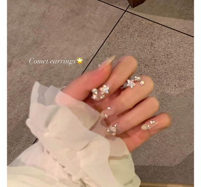 Pearl Cuff Star Faux Ear Alloy Rhinestone