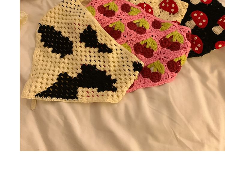 Vintage Square Headband Sunglasses / Triangle Designs) Knit (Various
