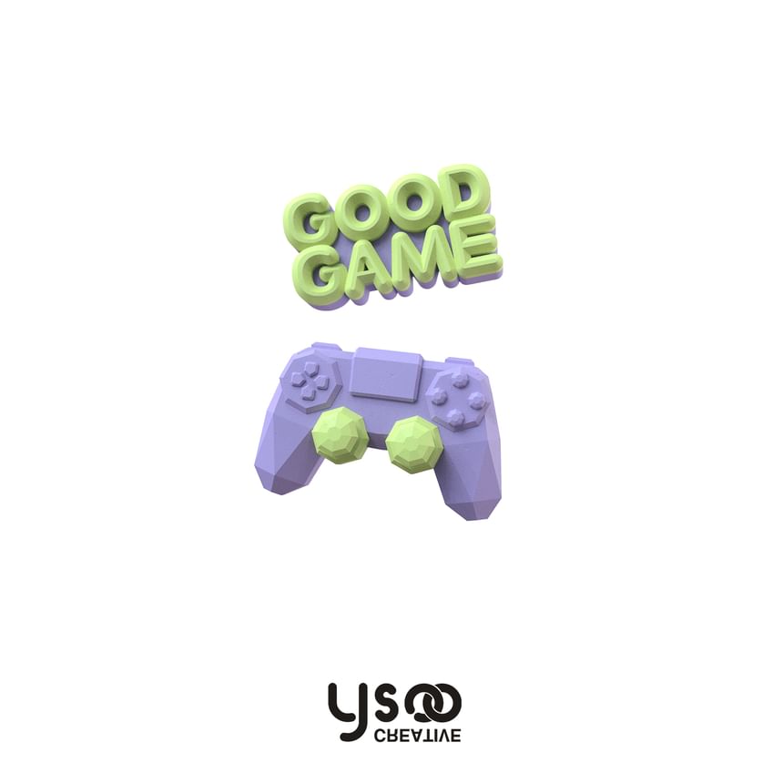 Drop Asymmetrical Cuff Clip-On Gamepad / Ear Earring Lettering
