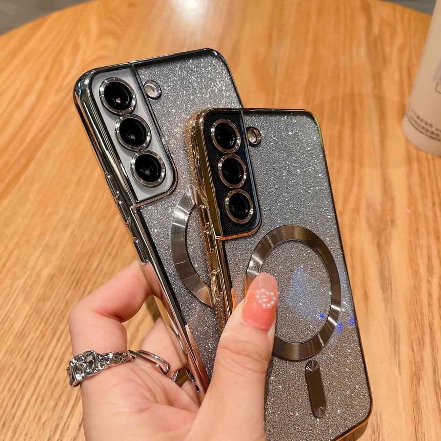 Case Phone Magnetic Glitter