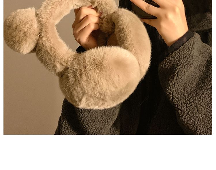 Earmuffs Bear Ear Chenille