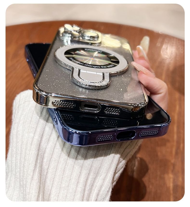 Stand Glitter Ring Phone Case