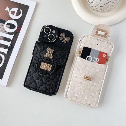 Holder Card Bear Case Phone
