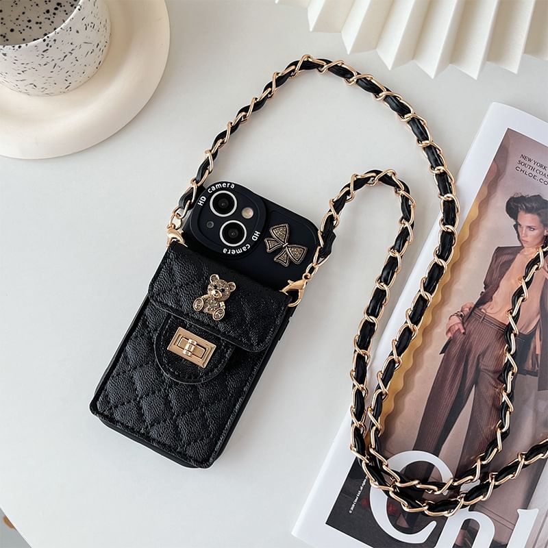 Holder Card Bear Case Phone