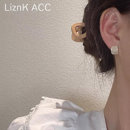 Alloy Earring Glaze Stud