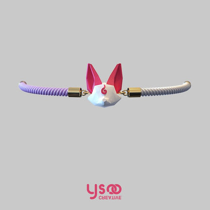 Fox Bracelet Acrylic Poly Low Cord