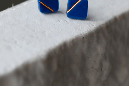 Square Stud Earring Ceramic