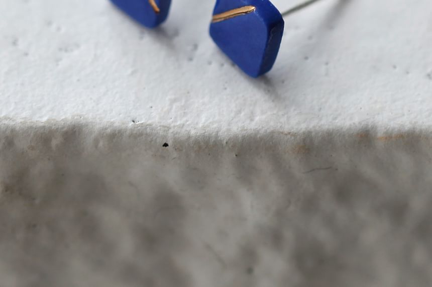 Square Stud Earring Ceramic