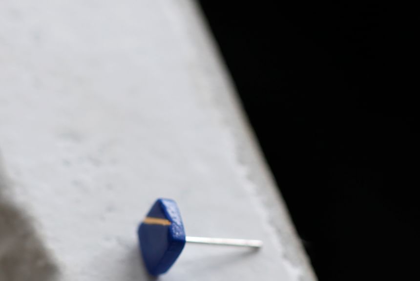 Square Stud Earring Ceramic