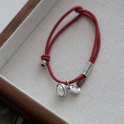 String Bracelet Bell Silver
