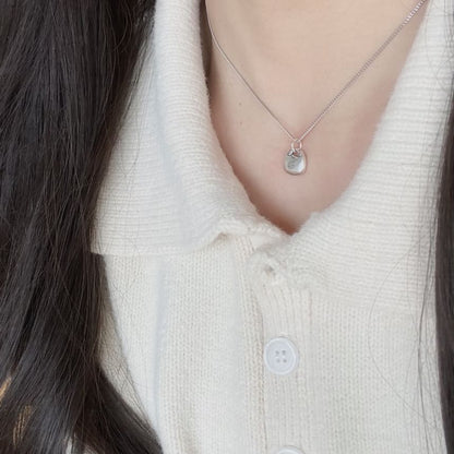 Necklace Lock Pendant Silver