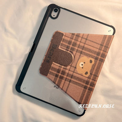 Plaid Case Bear iPad