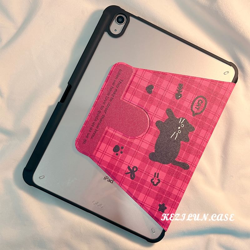 Case iPad Plaid Cat