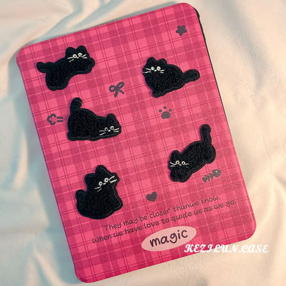 Case iPad Plaid Cat