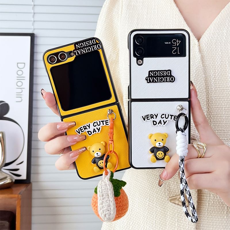 Lettering Phone Case Bear