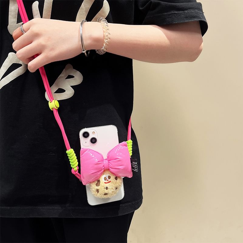 Bow Phone / Cookie Lanyard Set Clip