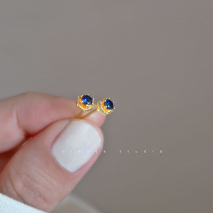 Stud Sterling Earring Rhinestone Silver