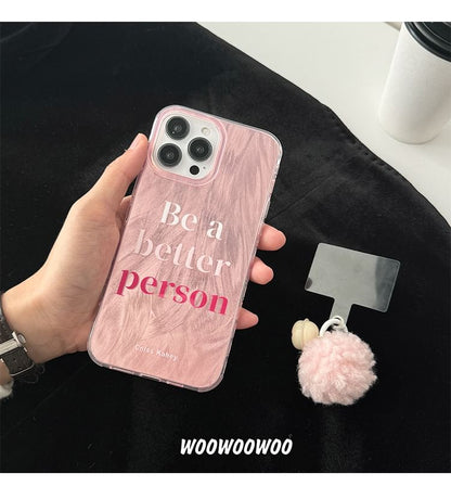 Bell Pom Case Lettering Phone