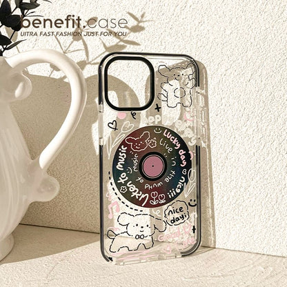 Vinyl Case Record Animal Phone