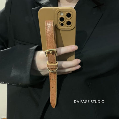 Phone Faux Case Strap Pearl