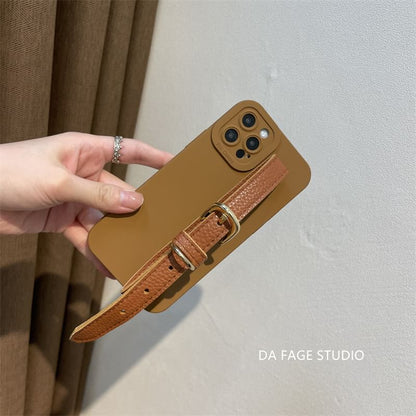 Phone Faux Case Strap Pearl