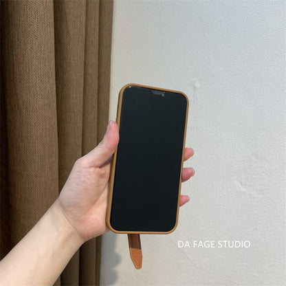 Phone Faux Case Strap Pearl